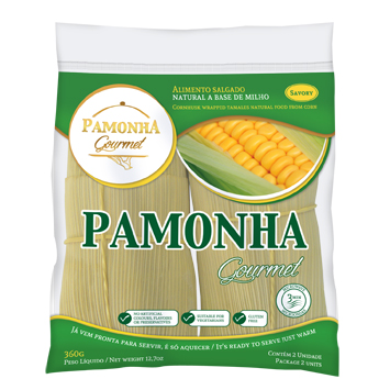 Pamonha salgada congelada 100% natural